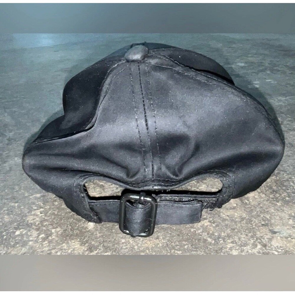 PRADA Milano Black Adjustable Baseball Cap Women's Casual Hat with Logo Accent - Picture 7 of 9